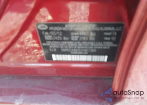 2012 Hyundai Sonata Limited 2.0T z USA, uszkodzony, nr VIN 5NPEC4AB3CH467389